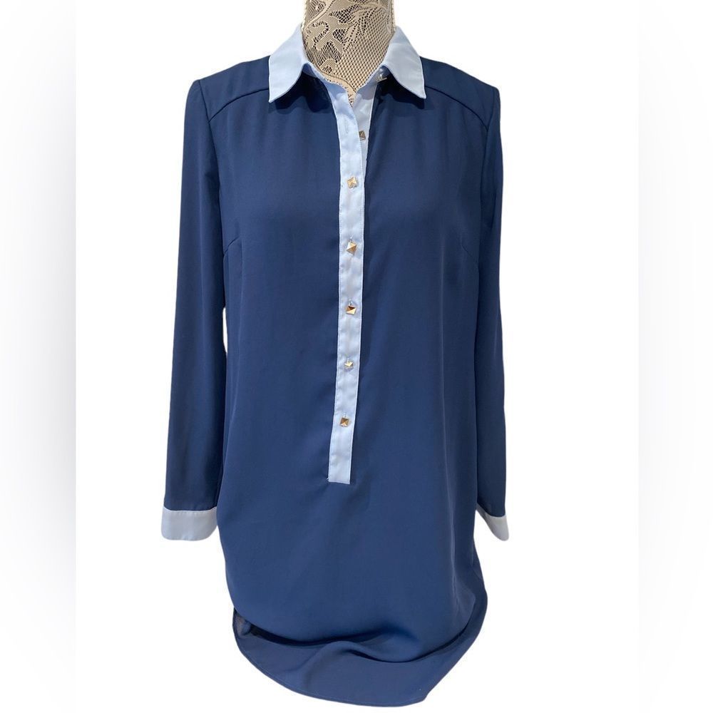 Forever 21 Blue Shirt Dress | Size Medium